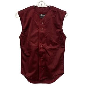 New Tag Team Youth Medium Button Down Sports Mesh Jersey Uniform Tank Top